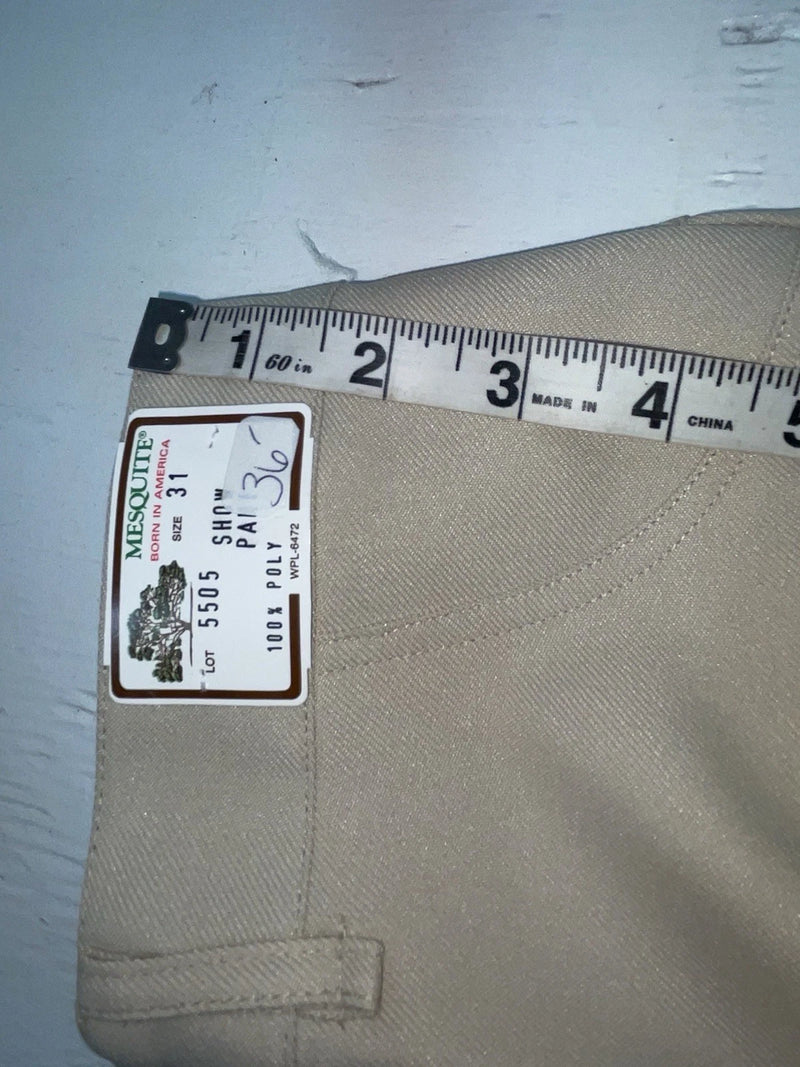 New Vintage Cream Mesquite Polyester Pants #5505 3A-86