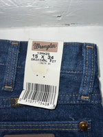 New Men’s Wrangler Cowboy Cut Original Fit Denim Jeans. 15x34 K-14