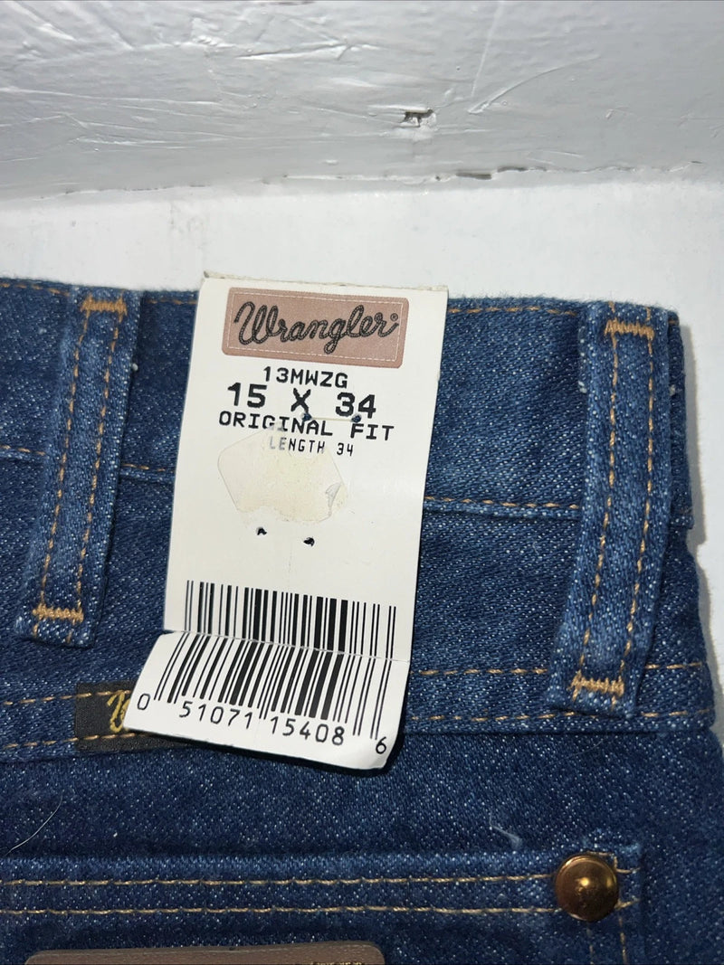 New Men’s Wrangler Cowboy Cut Original Fit Denim Jeans. 15x34 K-14