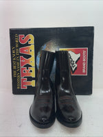 New Men’s Brown Texas Brand Cowboy Boots. M 353 9.5 9 1/2 D. 6-86