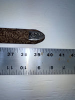 New Brown Genuine Leather Nocona Textured 34” Belt #182 JJ-22