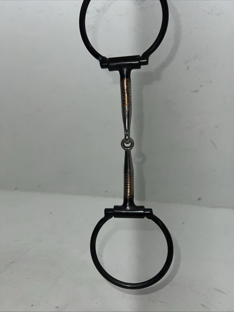 New Congress Leather O Ring Smooth Mouth Snaffle #471139 U-8