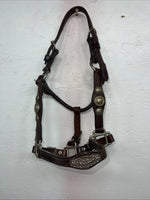 New Circle S Leather Yearling Show Halter Silver Buckles 3C-14