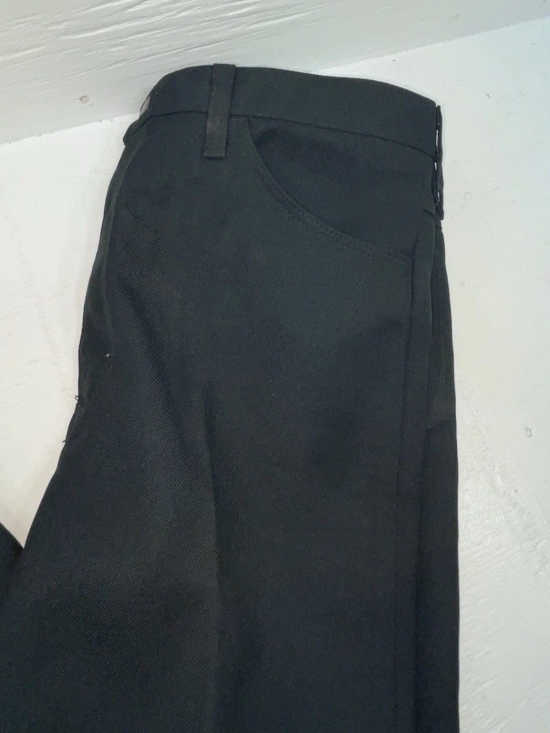 New Vintage Black Wrangler Polyester Pants #828K ZZ-34