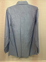 New Men’s H Bar C Blue Jean Long Sleeve Button Up 16 Large V-31
