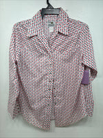 New Women’s Dickson Jenkins designed Long Sleeve Pearl Snap Size 40 MM-21