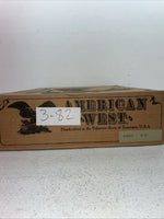 New Men’s Black American West Cowboy Boots. 6801 9 D. 3-82