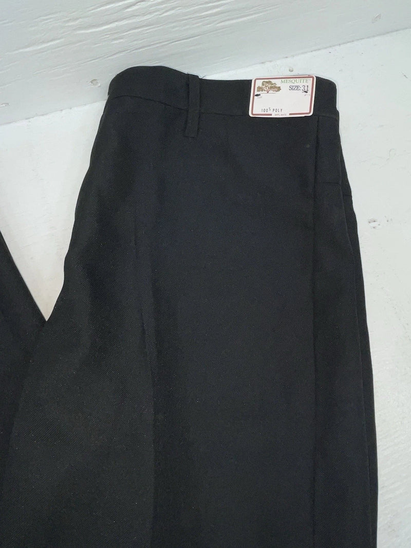 New Vintage Black Mesquite Polyester Pants #5506 3A-71