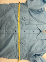 New Men’s Dickson Jenkins Blue Long Sleeve Pearl Snap 16 Large CC-70