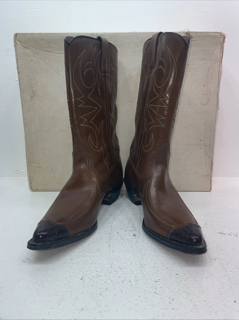 New Women’s Brown Texas Brand Cowboy Boots. 21 9 C. 15-61