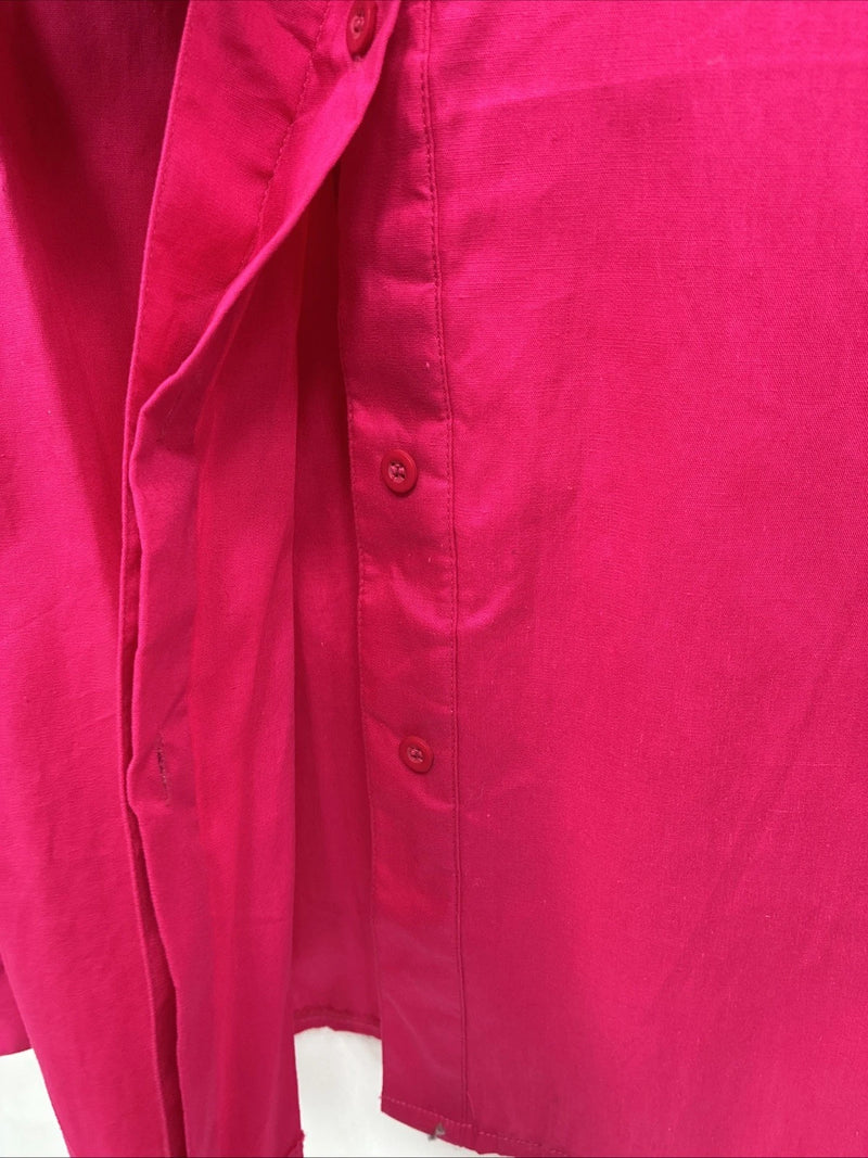 New Women’s Wrangler Pink Long Sleeve Button Up Large LL-39