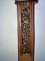 New Brown Genuine Leather Perkies Tooled 22” Belt #601 NN-90