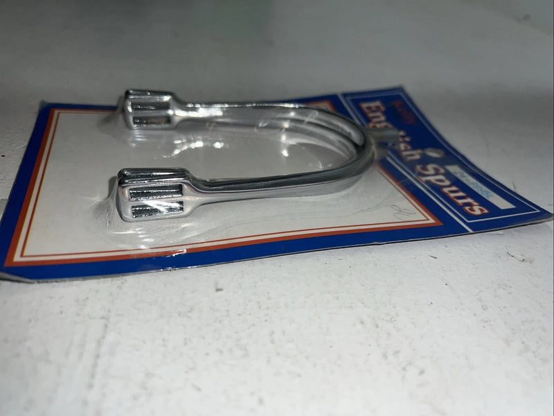 New Kelly Silver Star Silver Metal English Spurs #24-9995 L-500