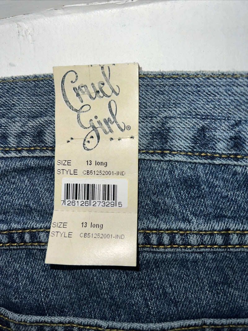 New Women’s Cruel Girl Denim Jeans. 13 Long Relaxed Fit K-19