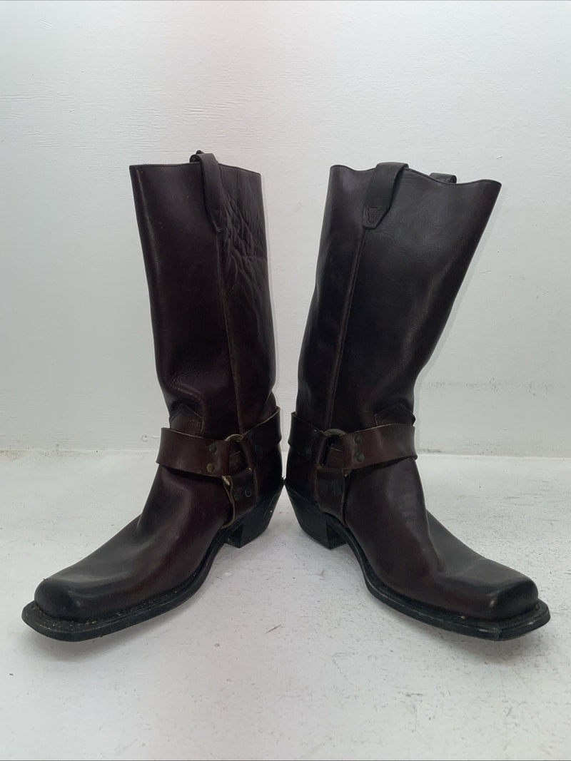 New Men’s Brown Dan Dino Cowboy Boots. 7129 9 D. 4-21