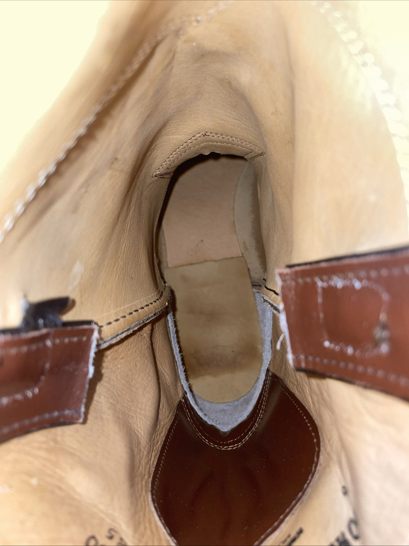 New Men’s Brown J Chisholm Cowboy Boots. M 102 10.5 10 1/2 D. 7-114