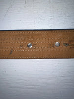 New Black Genuine Leather Nocona Silver Pendent 24” Belt #915 NN-33
