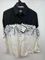 New Women’s Cumberland Horse Designed Long Sleeve Button Up Medium LL-53