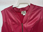 New Women’s 1849 Authentic Ranchwear Pink Western Show Vest Large WW-63