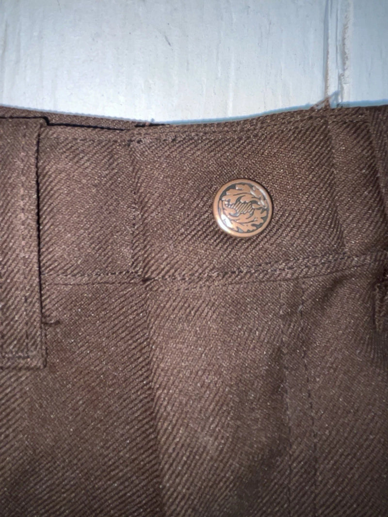 New Vintage Brown Dickson Jenkins Polyester Pants #9928 VV-55