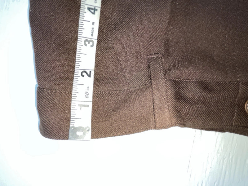 New Vintage Brown Dickson Jenkins Polyester Pants #5518 ZZ-49
