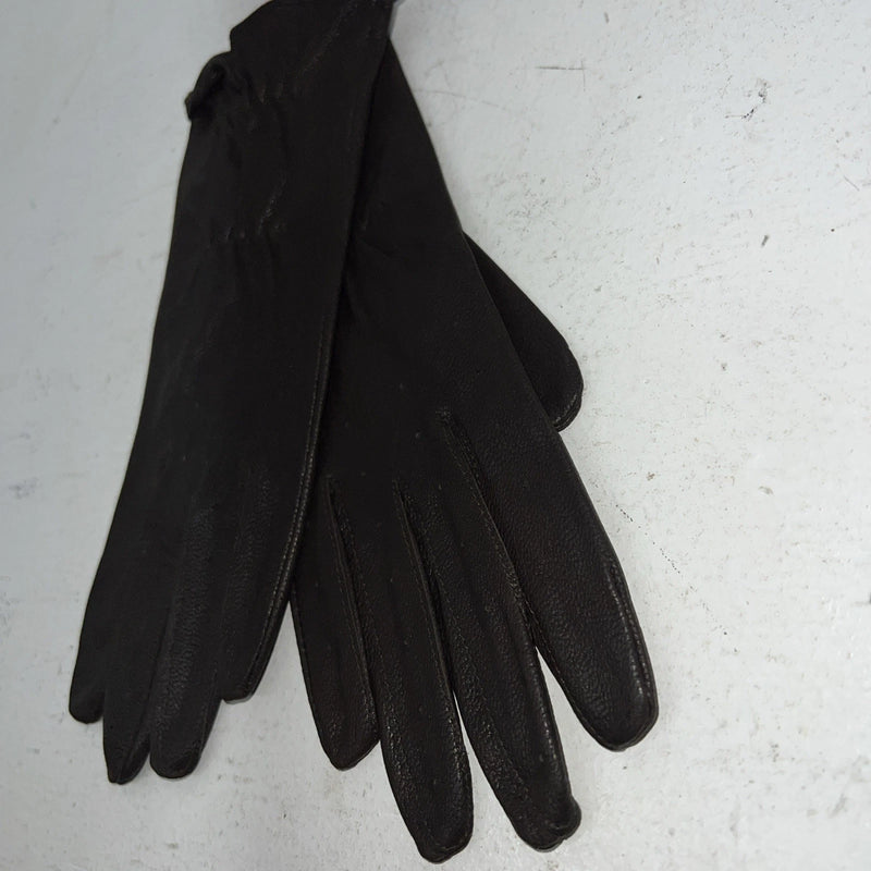New Brown Leather Show And Riding Gloves B-502