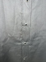 New Men’s Black White House Pearl Snap Long Sleeve Shirt. L Tall P-51