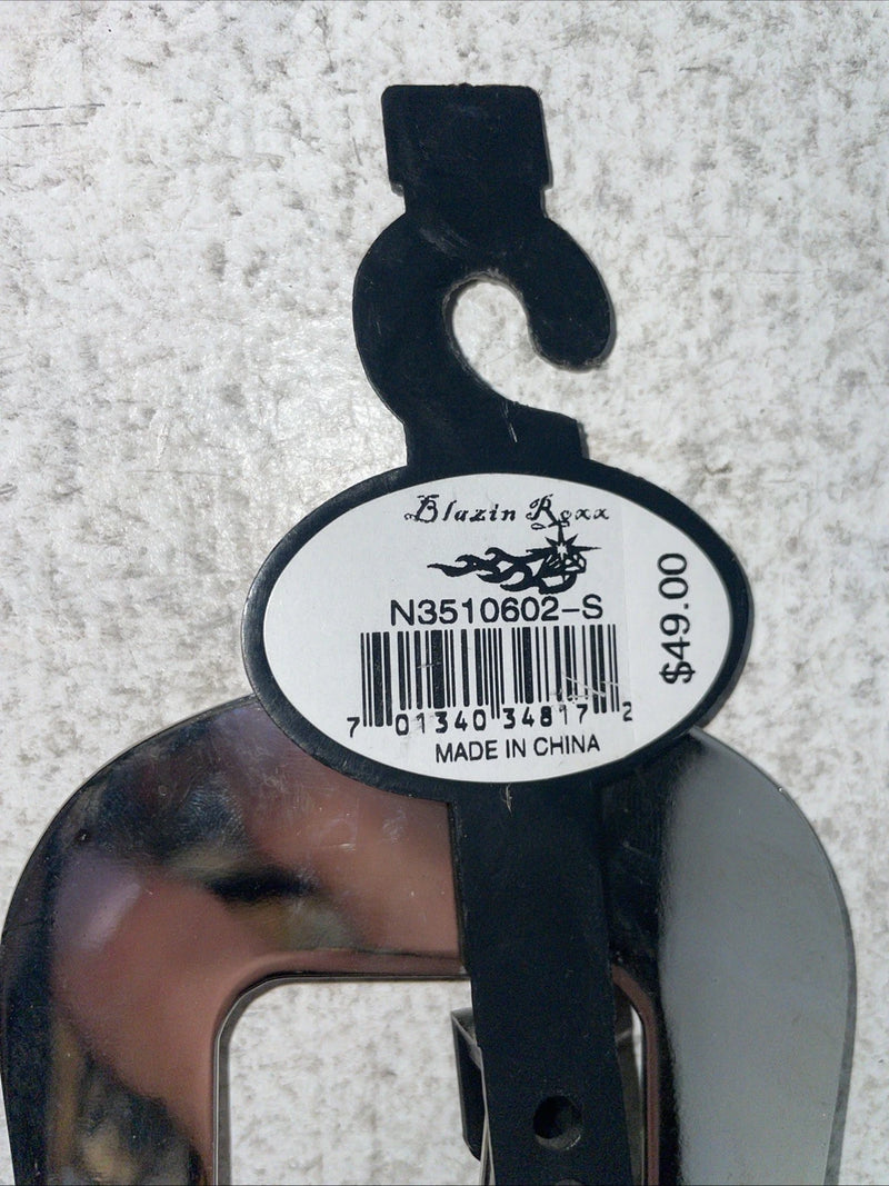 New Cow Print Genuine Leather Blazin Roxx Bling S Belt #N3510602 Z-28