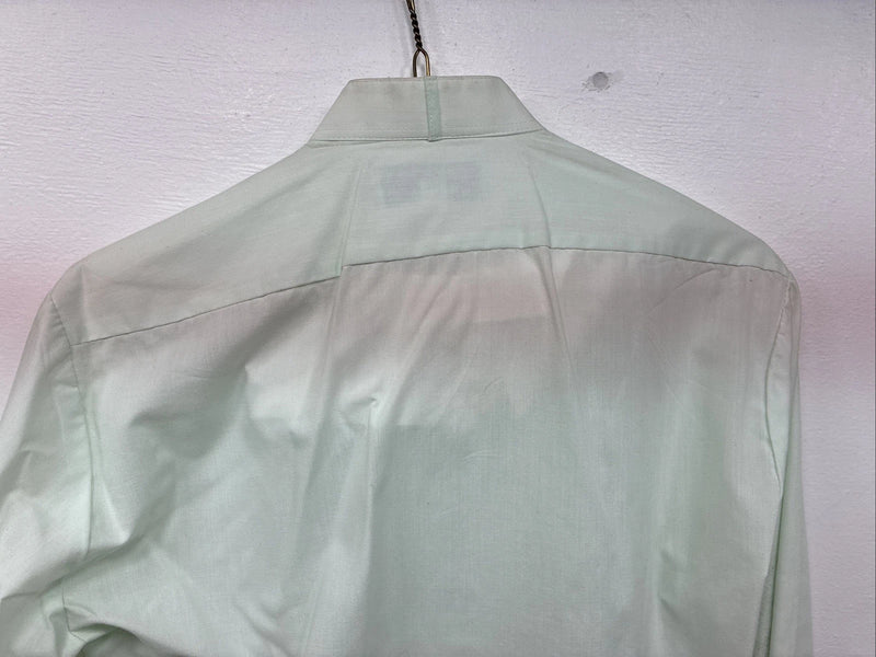 New Wayne Scott Green Long Sleeve Button Up English Shirt Small LL-69