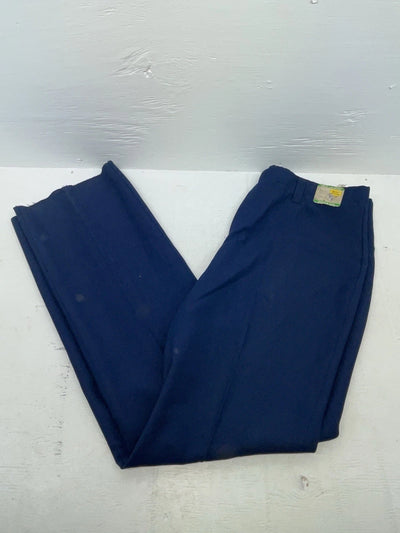 New Vintage Blue H Bar C Polyester Pants #MR477 OO-19