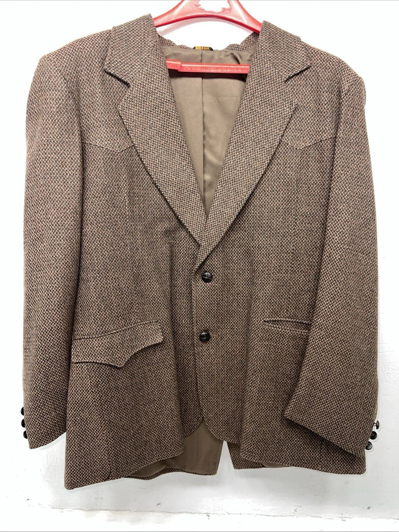 New Men’s Pioneer Wear Brown Suit Jacket 46 #12580 AA-604
