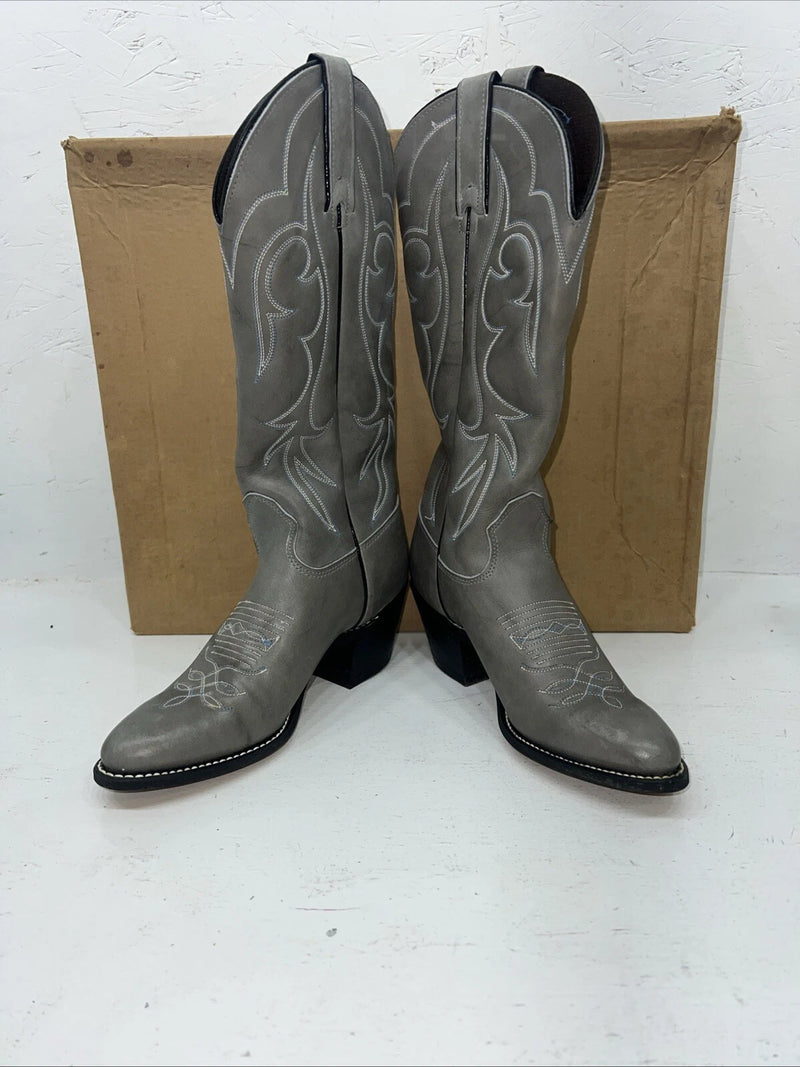 New Women’s Gray Kenny Rodger’s Cowboy Boots. F403 5.5 5 1/2 M. 20-58