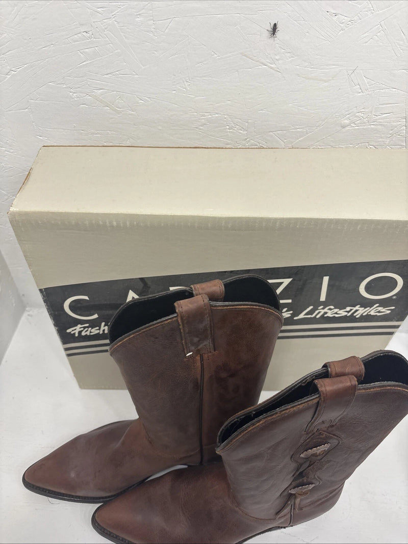 New Capezio Fashion Boots For Todays Lifestyle Size 8.5 8 1/2 Brown Leather 3-6