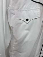 New Women’s H Bar C White Long Sleeve Pearl Snap 14.5 MM-11