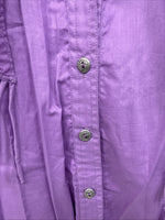 New Women’s Mine & Buklnpurple Long Sleeve Button Up Size Medium 3B-7 