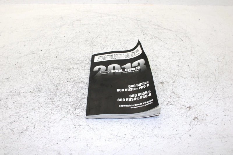 2013 Polaris 600 Rush Pro R Oem Owners Manual SP29