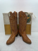 New Women’s Brown Texas Brand Cowboy Boots. 4944 6.5 6 1/2 M. 1-40