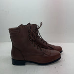 New Women’s Brown Lace Up Acme Cowboy Boots. 00852 10 M. 17-124