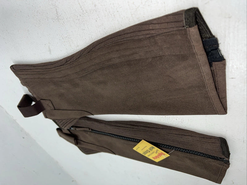 New Tough 1 Equi-Grip Synthetic Suede Half Chaps Small #63-67 H-508