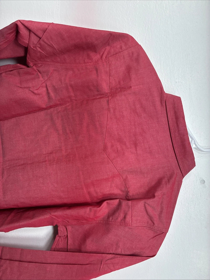 New Kids ELY Classic Pink Long Sleeve Button Up Medium DD-78