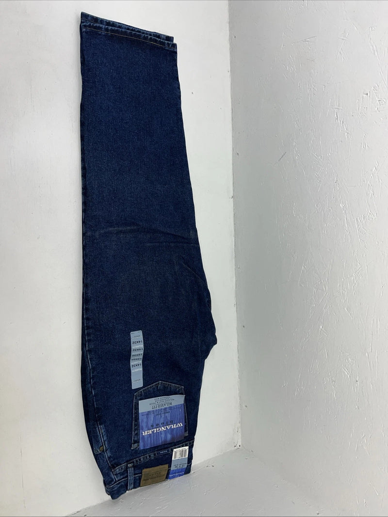 New Men’s Wrangler Blues Dress Easy Relaxed Fit Denim Jeans. 14x32 L-11