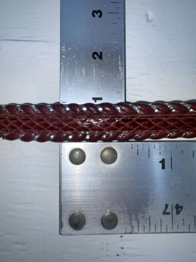 New Red Genuine Leather Tex Tan Weaved 34” Belt #02/4566 JJ-17