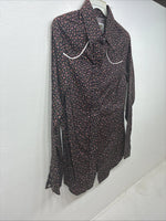 New Women’s Dickson Jenkins Floral Long Sleeve Pearl Snap Size 34 MM-104