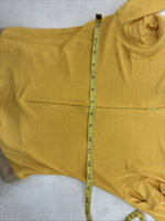 New Dressed To Win Yellow Half Zip Long Sleeve Showing Bodysuit Medium TT-43