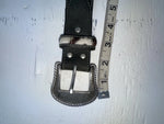 New Black Genuine Leather Nocona Zebra Print Bling 44” Belt #N2440501 JJ-81