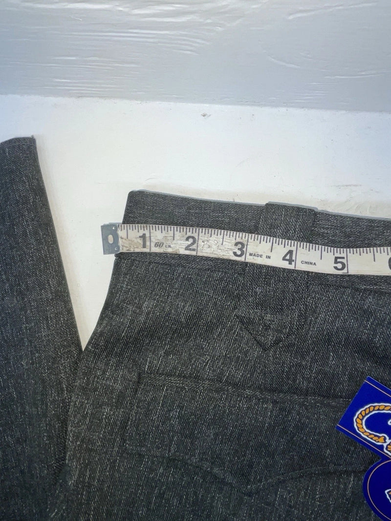 New Vintage Black Circle S Polyester Pants #CP4776 OO-14