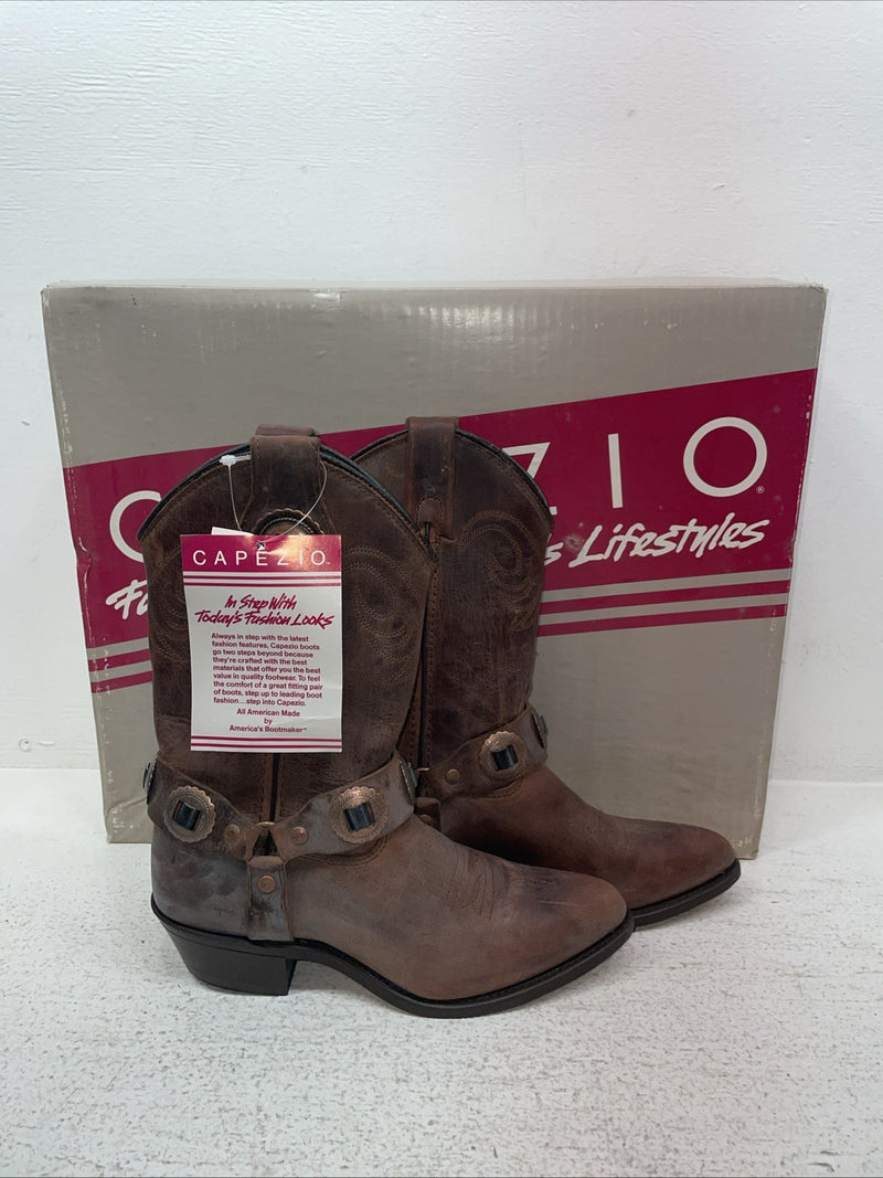 New Youth Brown Capezio Cowboy Boots. L 261 5 M. 2-154