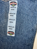 New Women’s Diamond Cut Regular Fit Denim Jeans. 6x34 N-14