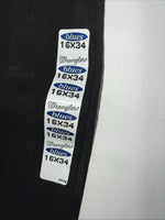 New Men’s Black Wrangler Blues Relaxed Fit Side Elastic Jeans. 16x34 K-17