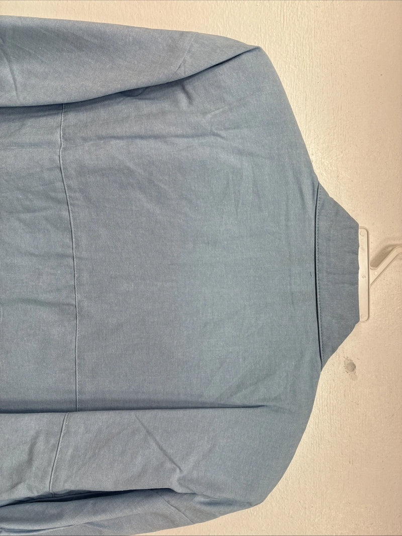New Women’s Cricket Creek Blue Long Sleeve Button Up Size Large TT-128